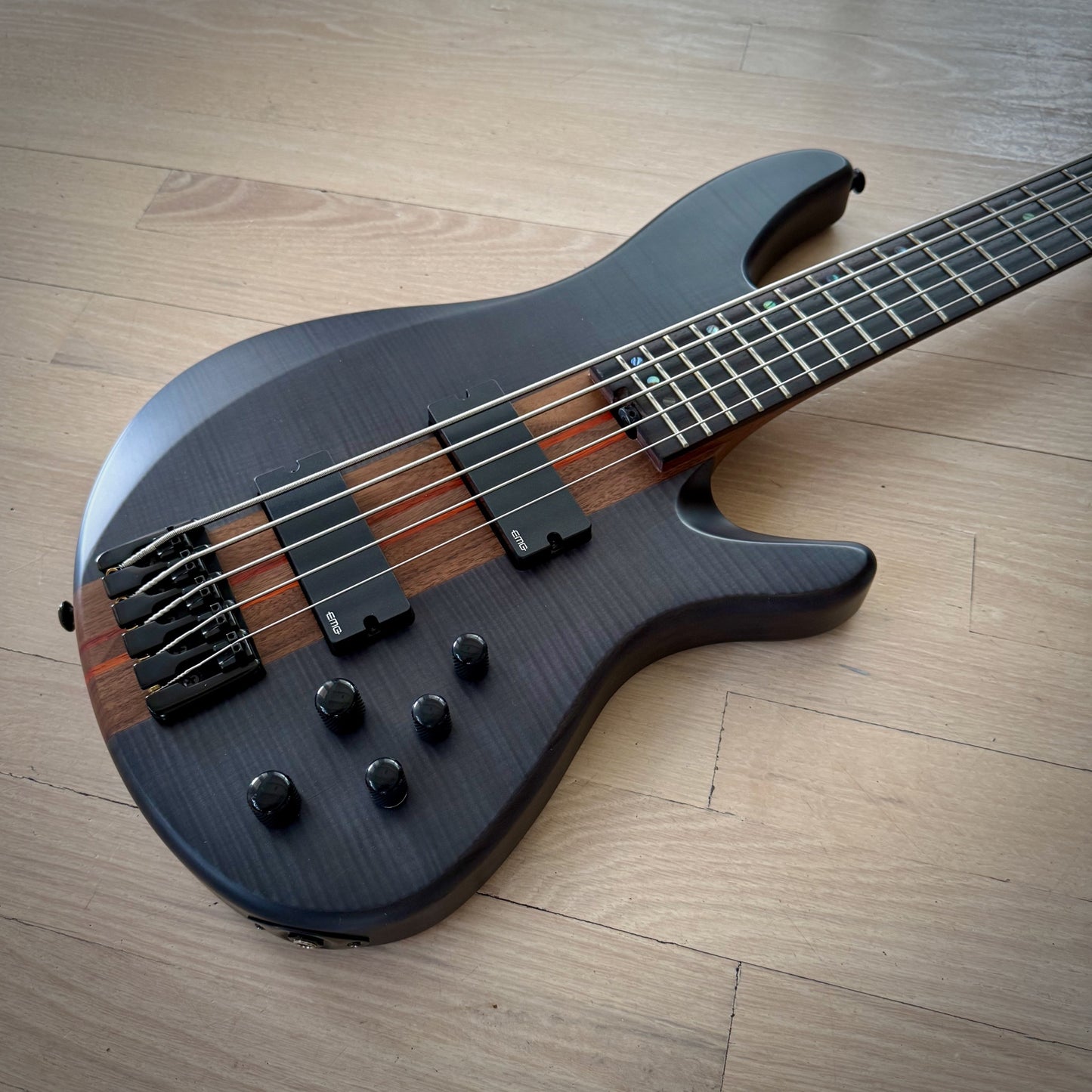 Schecter Charles Berthoud CB-5 5-String Bass See-Thru Black Satin (2873)