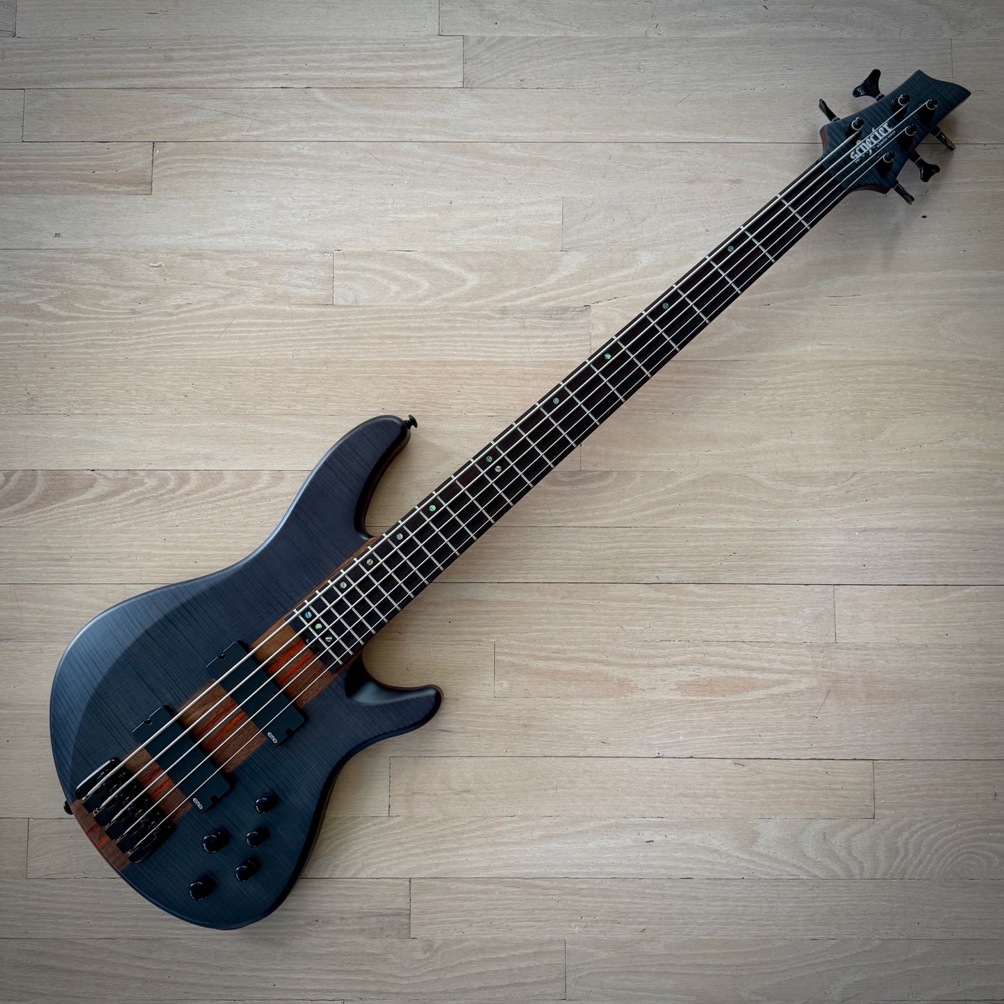 Schecter Charles Berthoud CB-5 5-String Bass See-Thru Black Satin (2873)