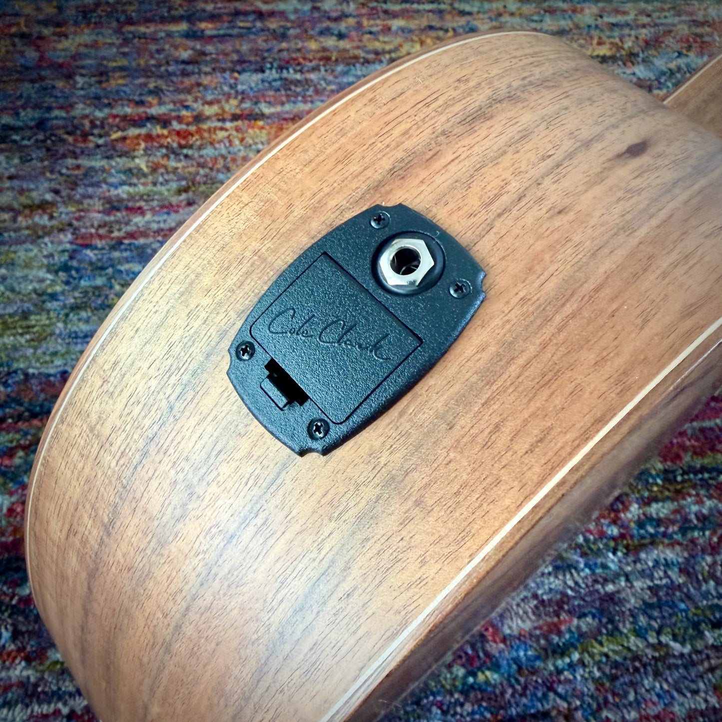 Cole Clark AN3EC-BLBLE Angel Cutaway all AAA Australian Blackwood with Ebony Fretboard and Waist Inlays