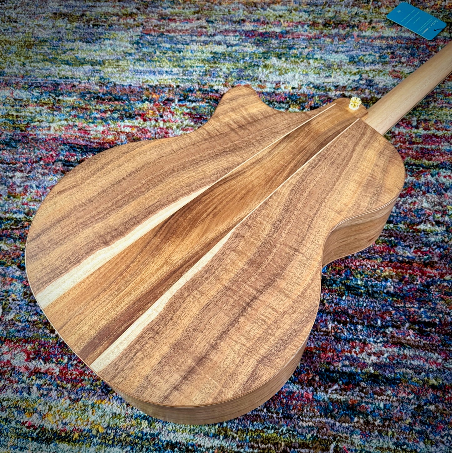 Cole Clark AN3EC-BLBLE Angel Cutaway all AAA Australian Blackwood with Ebony Fretboard and Waist Inlays