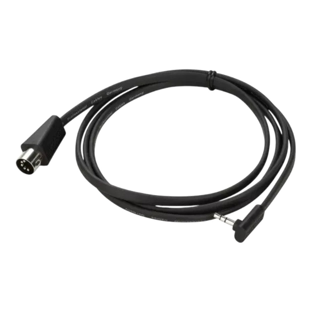 RockBoard Flat MIDI Type A TRS 3.5mm to 5-pin 150 cm (60"), Black