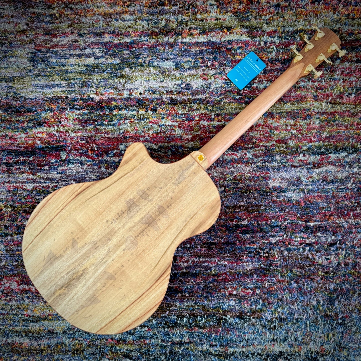 Cole Clark AN3EC Angel Cutaway Acoustic Electric Guitar with all AAA Camphor Laurel (CCAN3EC-CLCL-AE) - Looks, Sounds, and Smells Delicious