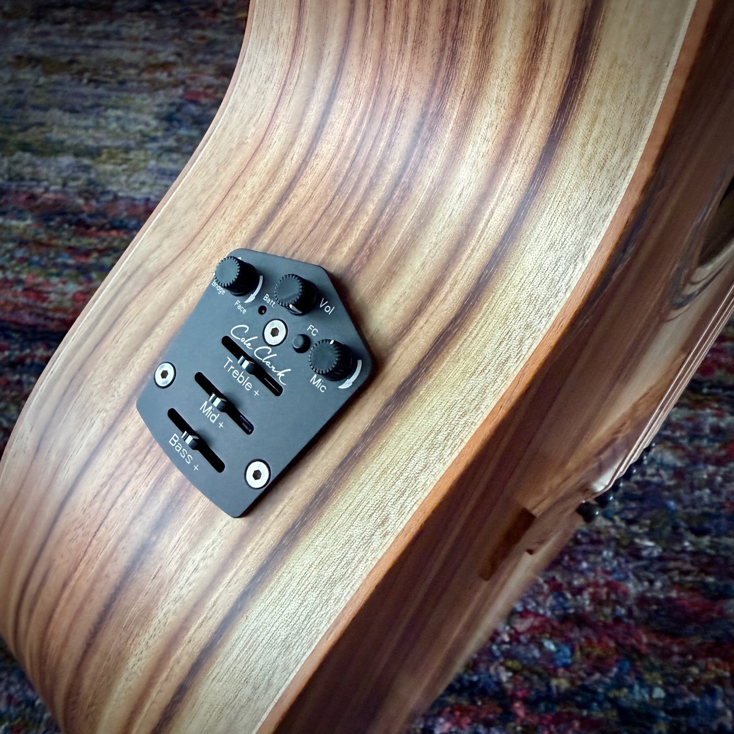 Cole Clark AN3EC Angel Cutaway Acoustic Electric Guitar with all AAA Camphor Laurel (CCAN3EC-CLCL-AE) - Looks, Sounds, and Smells Delicious