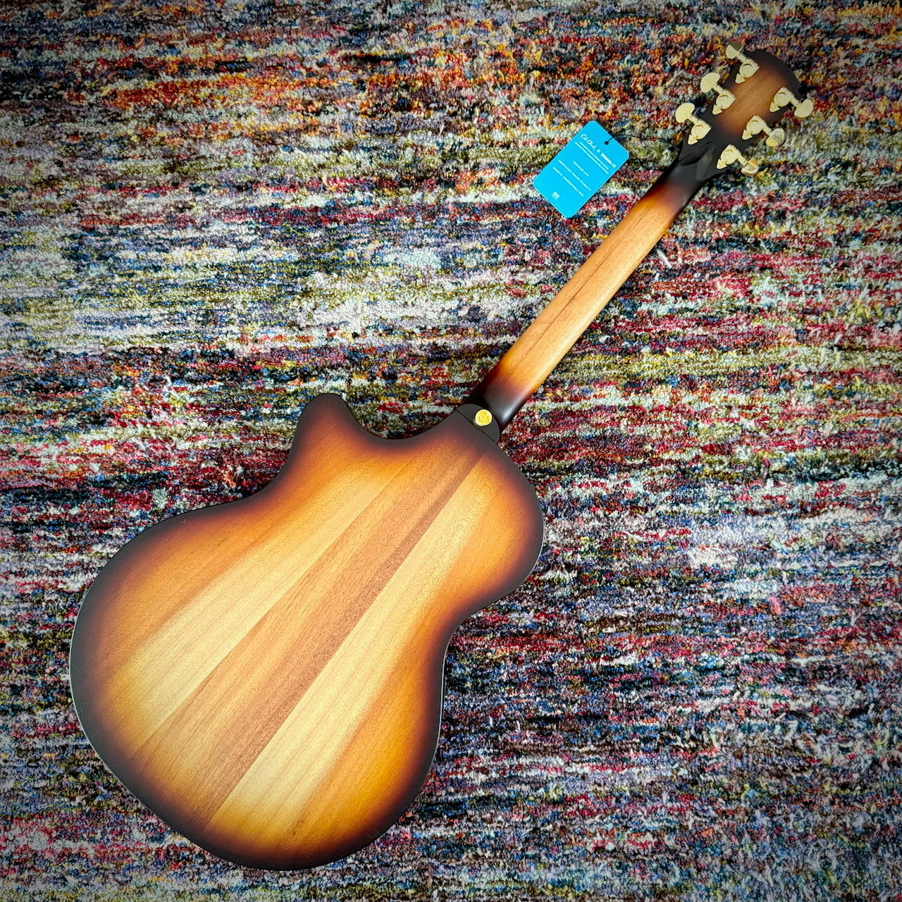 Cole Clark TL2EC True Hybrid Acoustic Electric Guitar - All Blackwood HSS Sunburst (CCTL2EC-BLBL-AE-HSS-SUN)