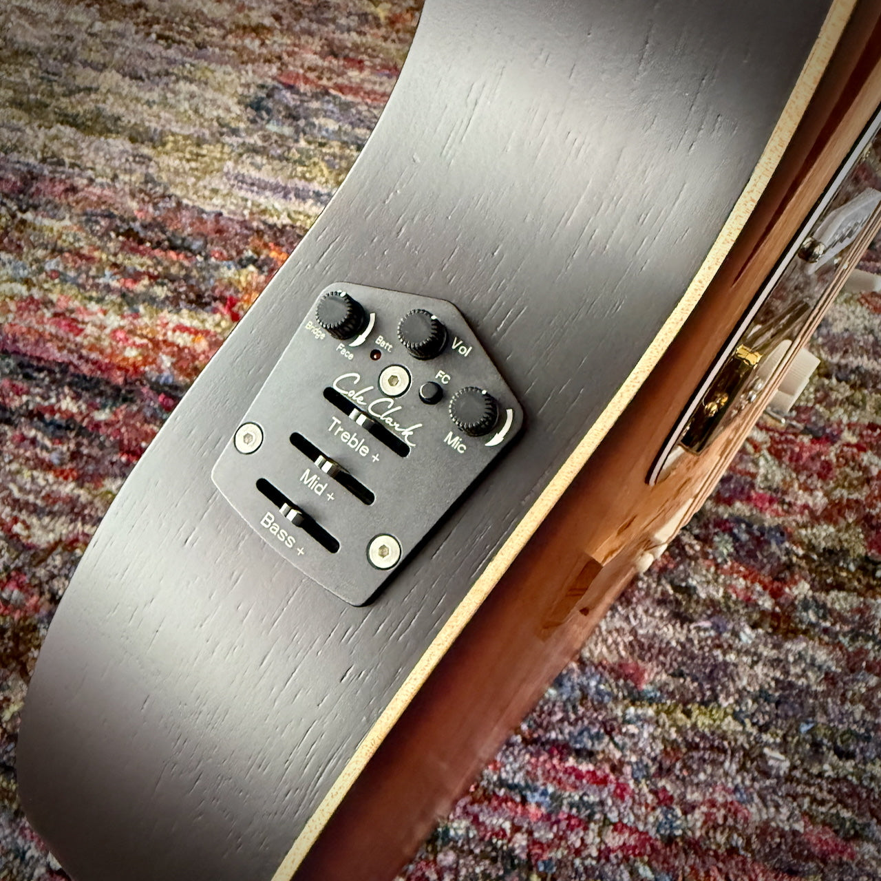 Cole Clark TL2EC True Hybrid Acoustic Electric Guitar - All Blackwood HSS Sunburst (CCTL2EC-BLBL-AE-HSS-SUN)