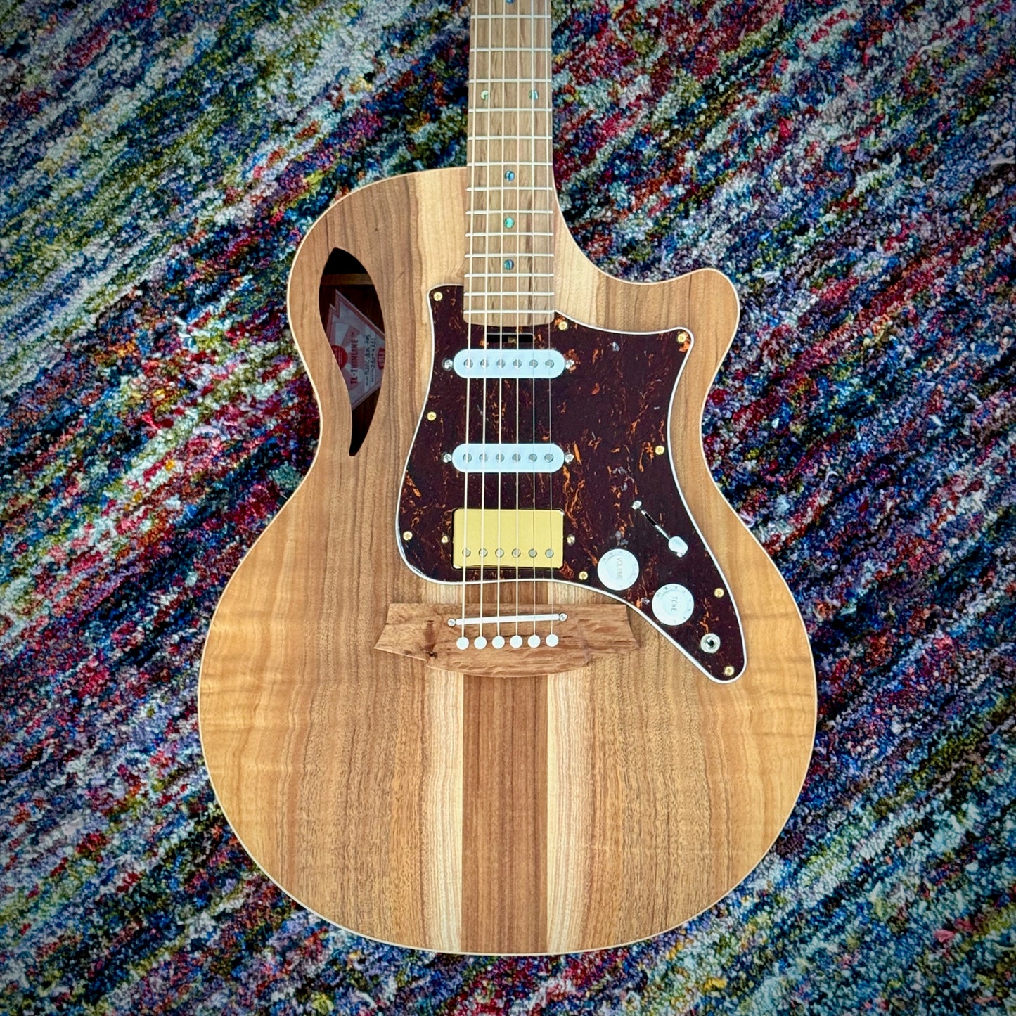 Cole Clark TL2EC True Hybrid Thinline All AA Australian Blackwood HSS (CCTL2EC-BLBL-AE-HSS)