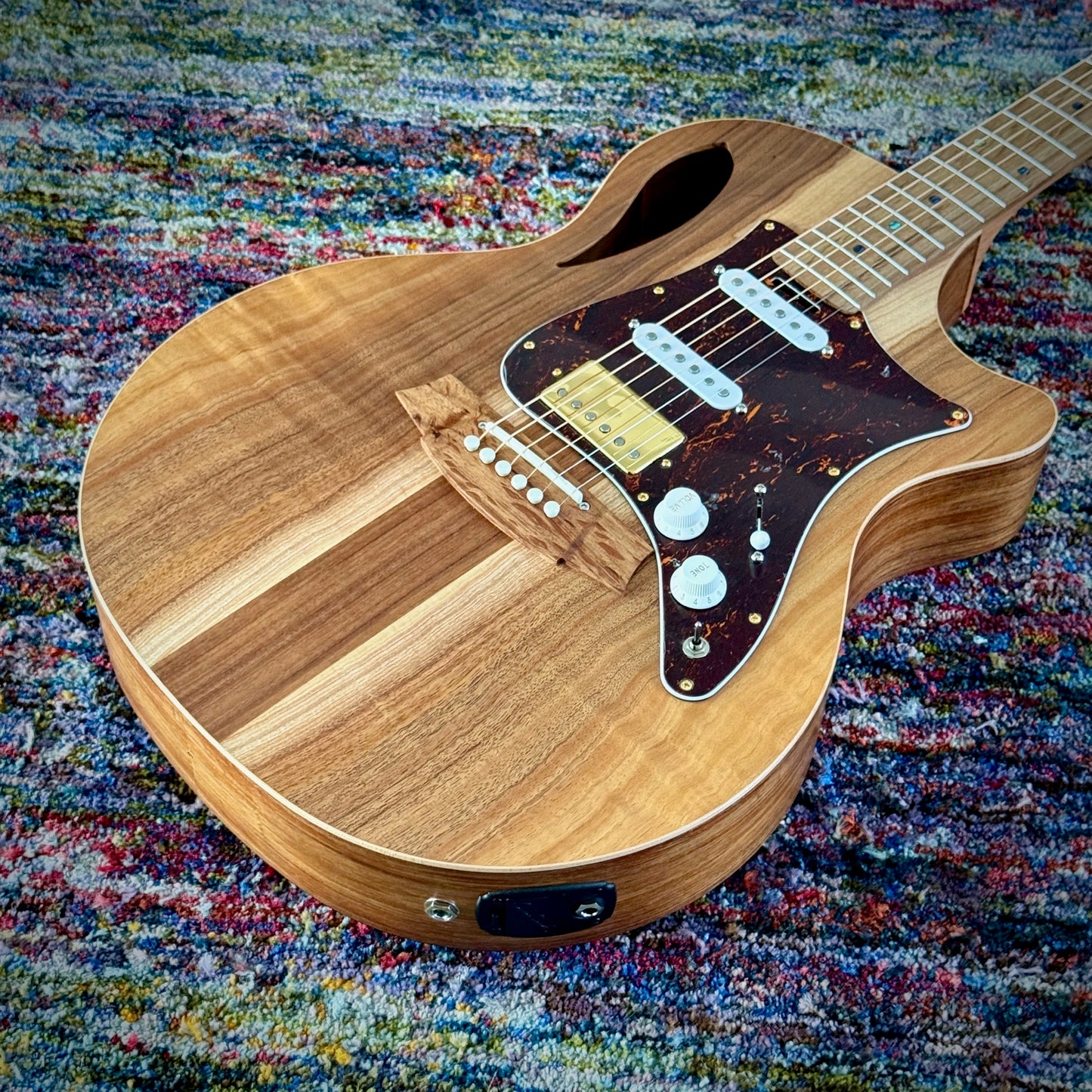 Cole Clark TL2EC True Hybrid Thinline All AA Australian Blackwood HSS (CCTL2EC-BLBL-AE-HSS)