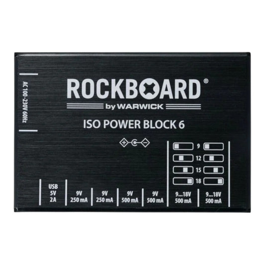 RockBoard ISO Power Block V6 IEC Isolated Multi Pedal Power Supply