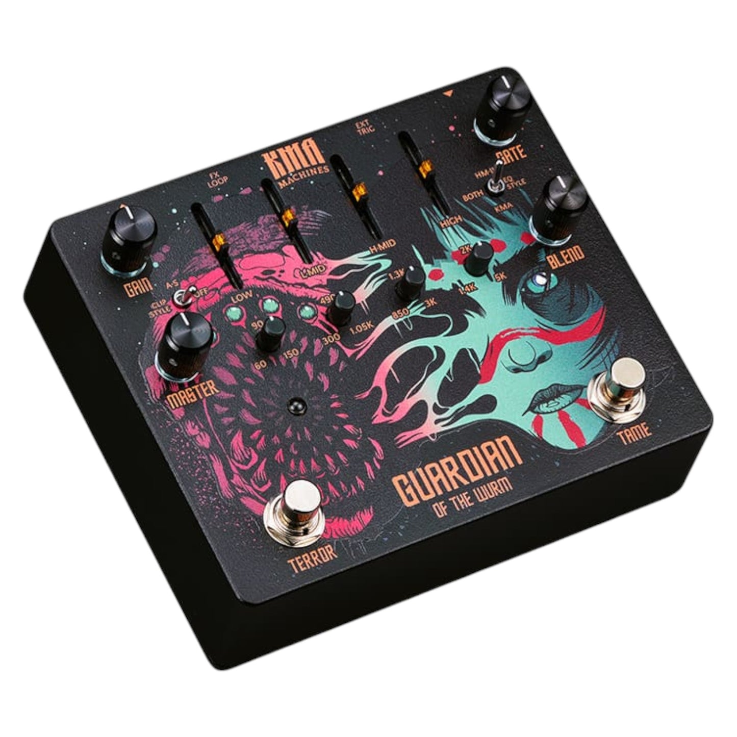 KMA Machines Guardian of the Wurm Metal Distortion Pedal with Noise Gate and FX Loop
