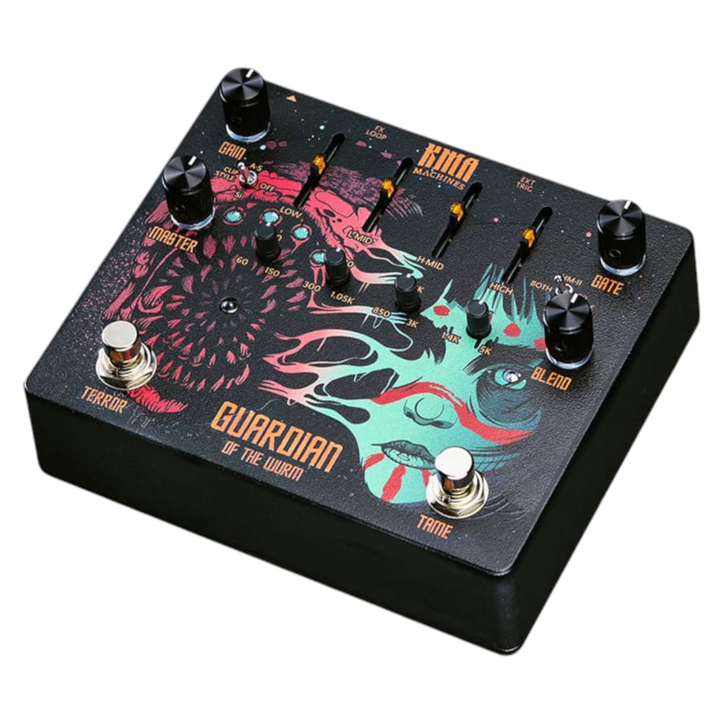 KMA Machines Guardian of the Wurm Metal Distortion Pedal with Noise Gate and FX Loop