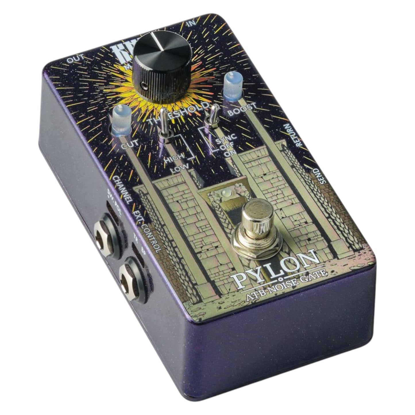 KMA Machines Pylon ATB Noise Gate Pedal, Advanced Transformer Boost