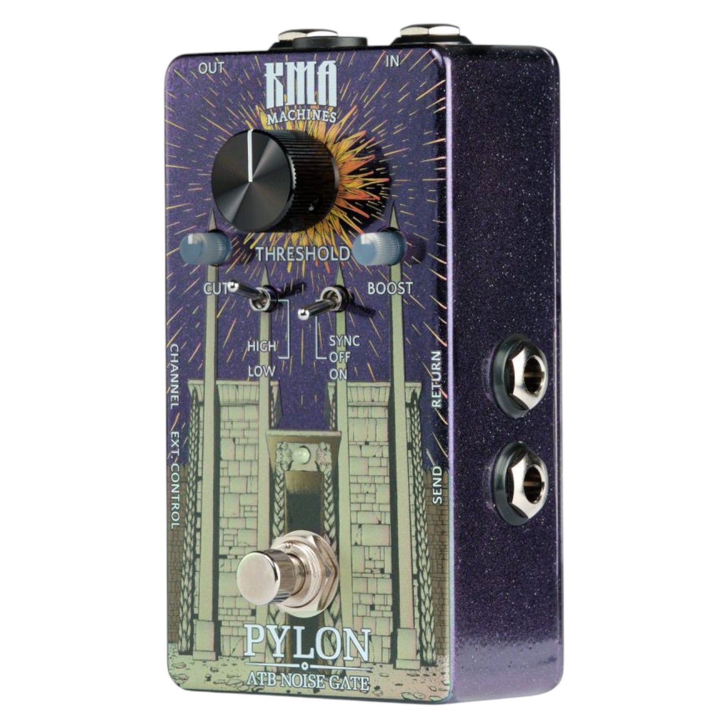KMA Machines Pylon ATB Noise Gate Pedal, Advanced Transformer Boost