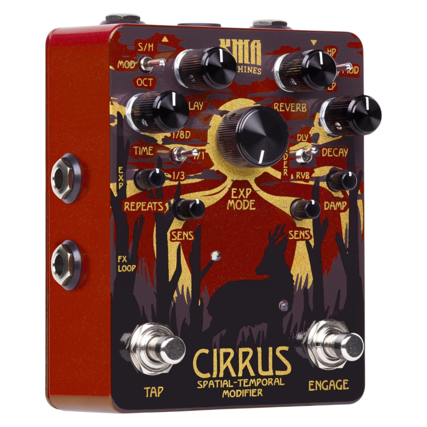KMA Machines Cirrus Spatial-Temporal Modifier, Delay and Reverb Pedal with Tap Tempo and Modulation