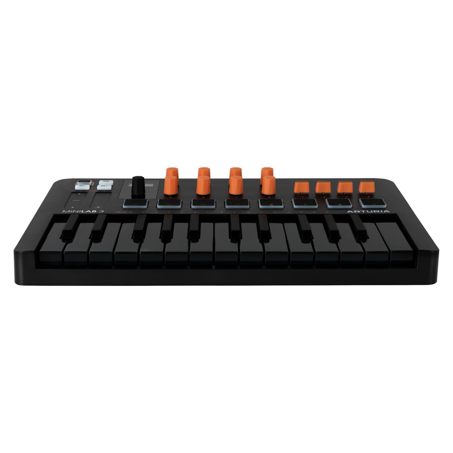 Arturia MiniLab 3 - Universal MIDI Controller for Music Production, with All-in-One Software Package - 25 Keys, 8 Multi-Color Pads - Orange Edition