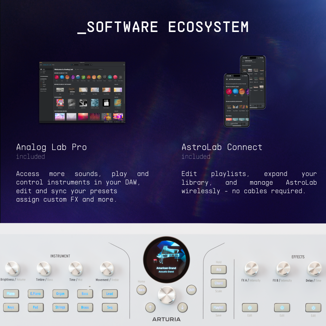 Arturia Astrolab Avant-Garde Stage Keyboard 37-Key Edition, White
