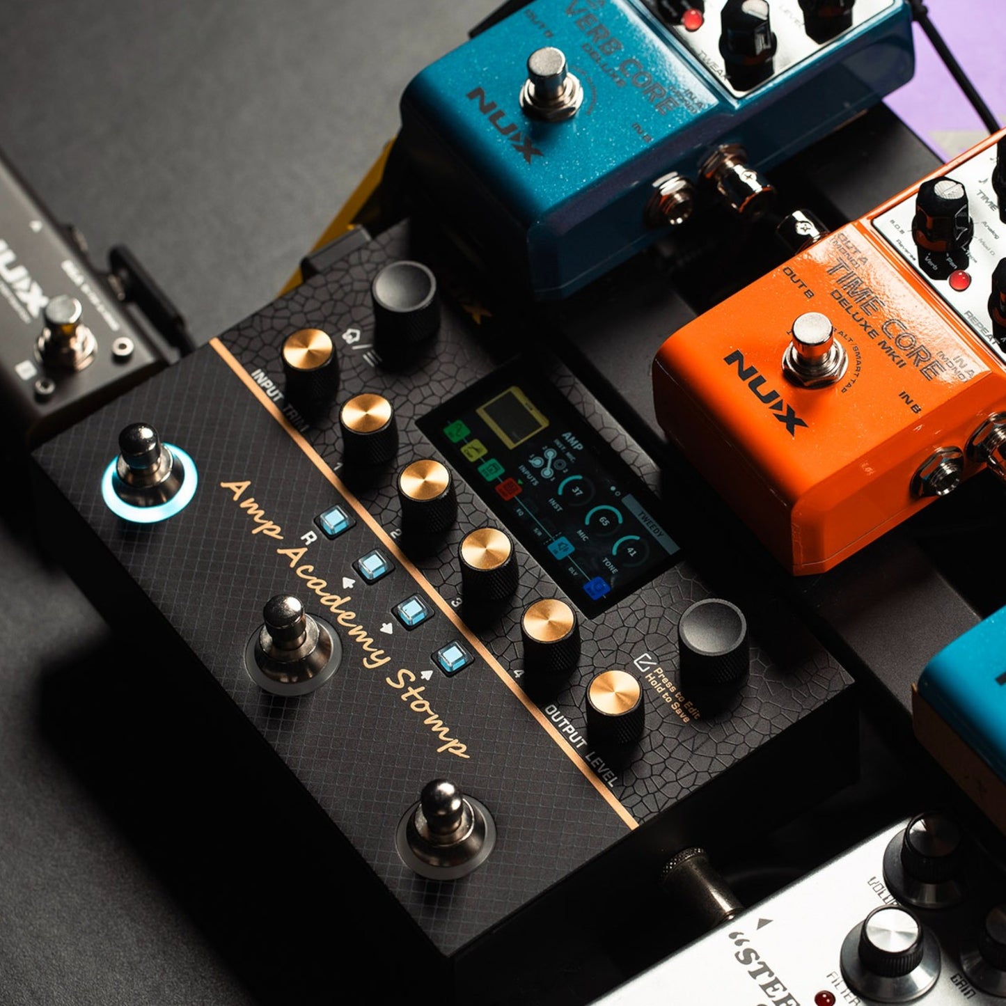 NUX NMA-3AAP Amp Academy Stomp Multi-Effects Amp Modeler Profiler and USB Interface