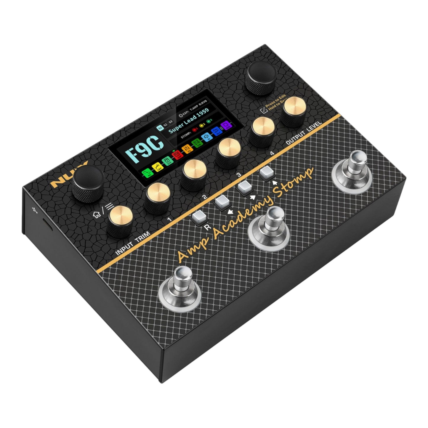 NUX NMA-3AAP Amp Academy Stomp Multi-Effects Amp Modeler Profiler and USB Interface