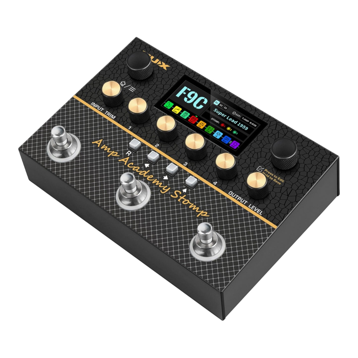 NUX NMA-3AAP Amp Academy Stomp Multi-Effects Amp Modeler Profiler and USB Interface