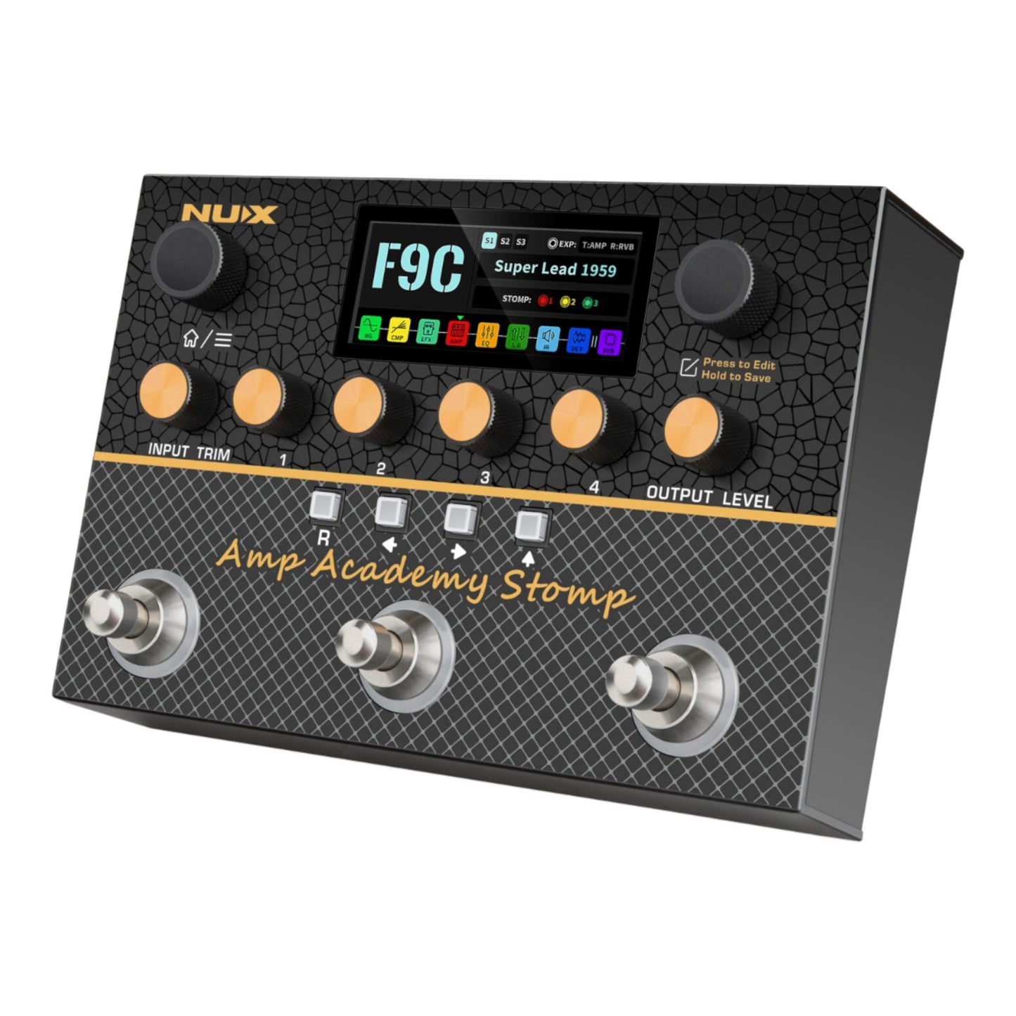 NUX NMA-3AAP Amp Academy Stomp Multi-Effects Amp Modeler Profiler and USB Interface