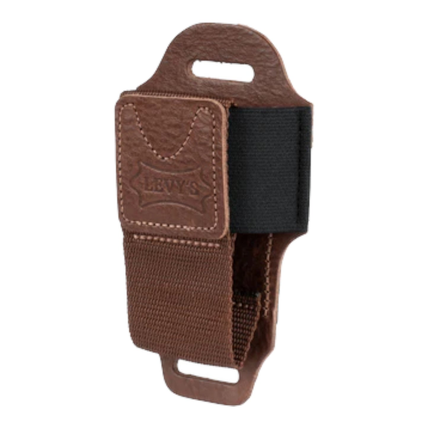 Levy's MM14-BRN Wireless Transmitter Bodypack Holder, Brown Leather