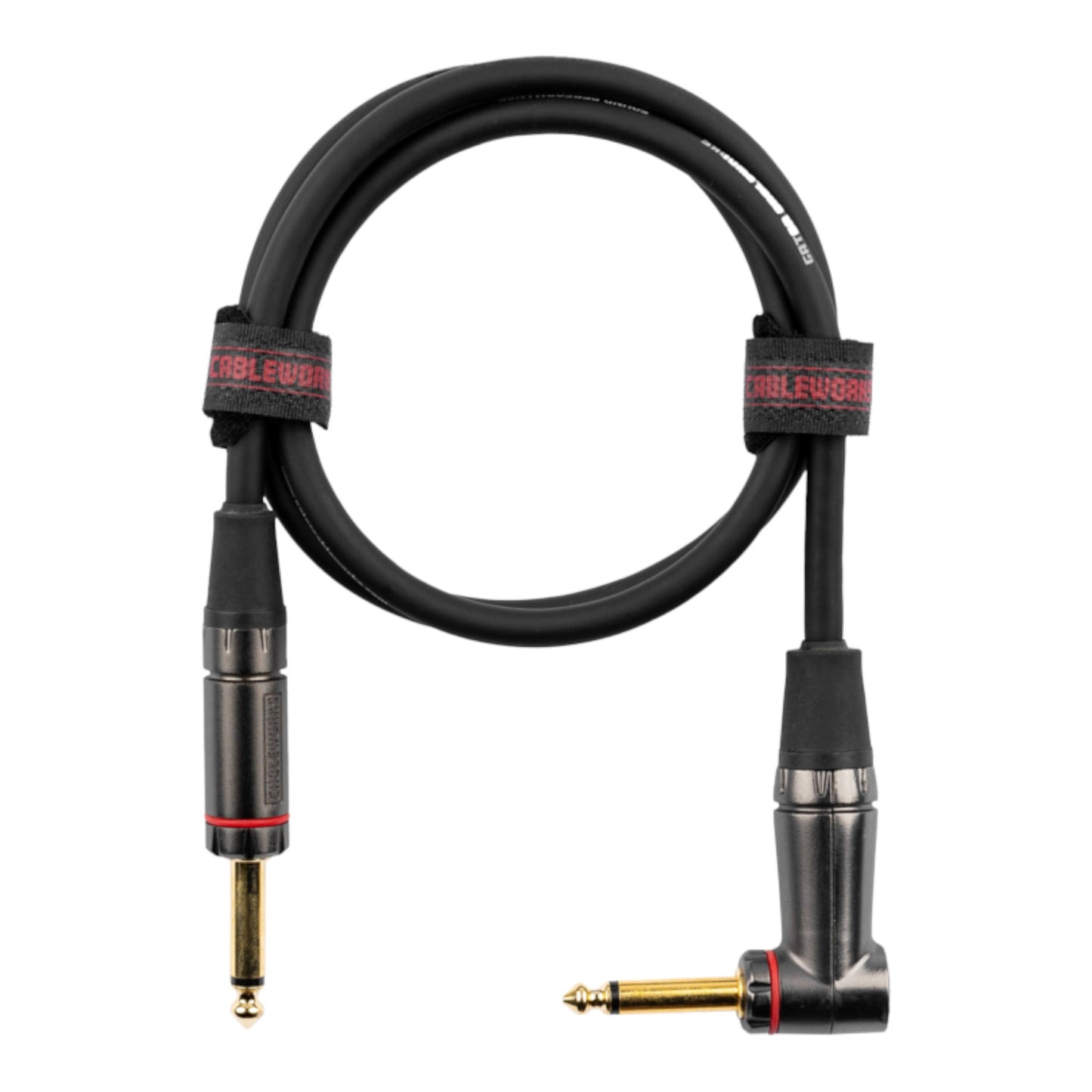 Gator Headliner Series Instrument to Transmitter Cable, 3-ft Straight to Right-Angle