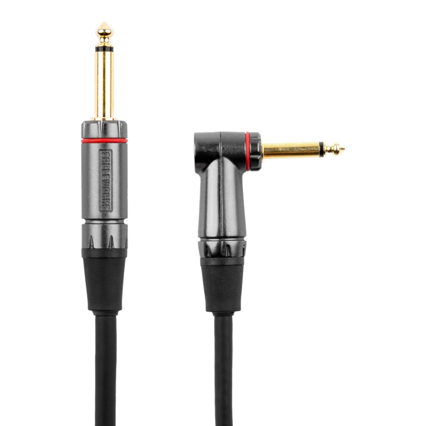 Gator Headliner Series Instrument to Transmitter Cable, 3-ft Straight to Right-Angle