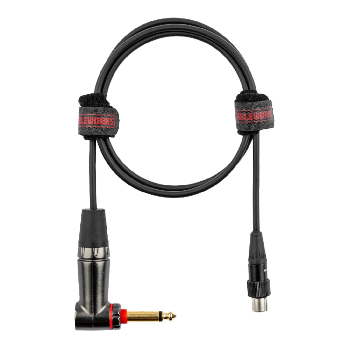 Gator Headliner Series Instrument to Transmitter Cable, 3-ft TA4F to Right-Angle with Quiet Switch