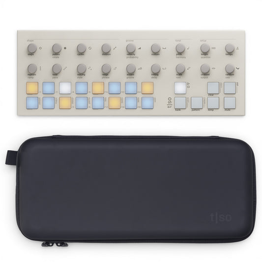 Torso Electronics T1 Algorithmic Sequencer, White + T1CC Carry Case Bundle