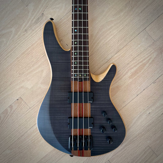 Schecter Charles Berthoud CB-4 4-String Bass See-Thru Black Satin