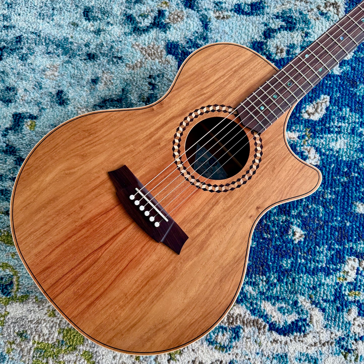 Cole Clark RAN2EC-NNR Recording Grand Auditorium Acoustic-Electric Guitar All AA Narra, Rosewood Fretboard and Bridge,  SNRW369 [NAMM Showcase Instrument]