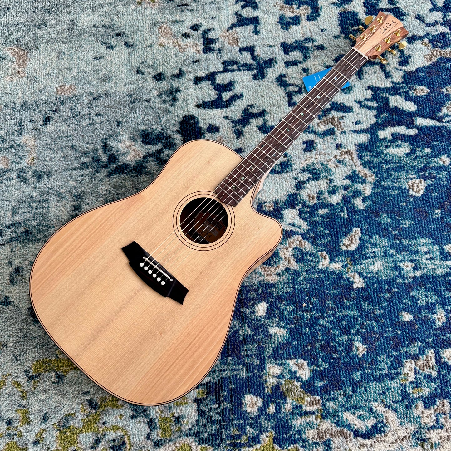 Cole Clark FL2EC-BBR Touring Series Dreadnought Acoustic-Electric Guitar, AA Australian Bunya Face, Blackwood Body and Sides, Rosewood Fretboard and Bridge SNRW39498  [NAMM Showcase]