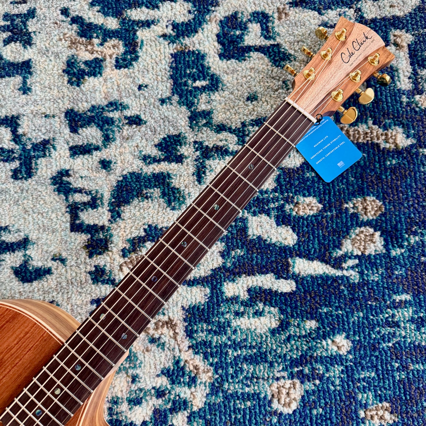 Cole Clark FL2EC-BLBLR Touring Series Dreadnought Acoustic-Electric Guitar, All AA Australian Blackwood with Rosewood Fretboard and Bridge SNRW39534 [NAMM Showcase]