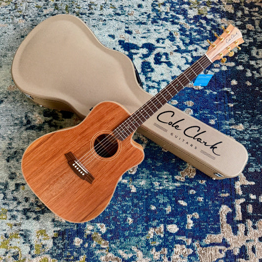 Cole Clark FL2EC-BLBLR Touring Series Dreadnought Acoustic-Electric Guitar, All AA Australian Blackwood with Rosewood Fretboard and Bridge SNRW39534 [NAMM Showcase]