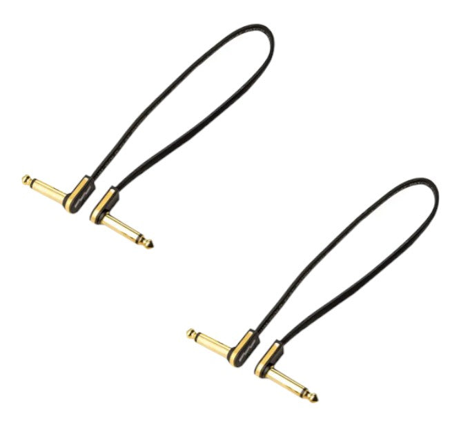 EBS PG-28 Premium Gold Flat Patch Cable Low Profile Ultra Compact 28 cm 11 in 2-PACK