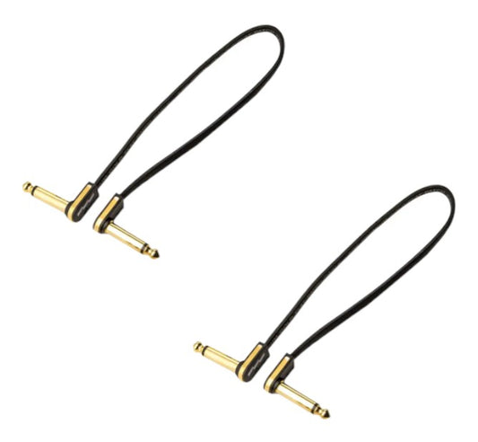 EBS PG-28 Premium Gold Flat Patch Cable Low Profile Ultra Compact 28 cm 11 in 2-PACK