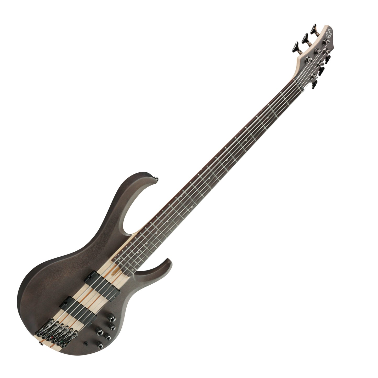 Ibanez BTB606 Standard 6-String Electric Bass, Transparent Gray Flat