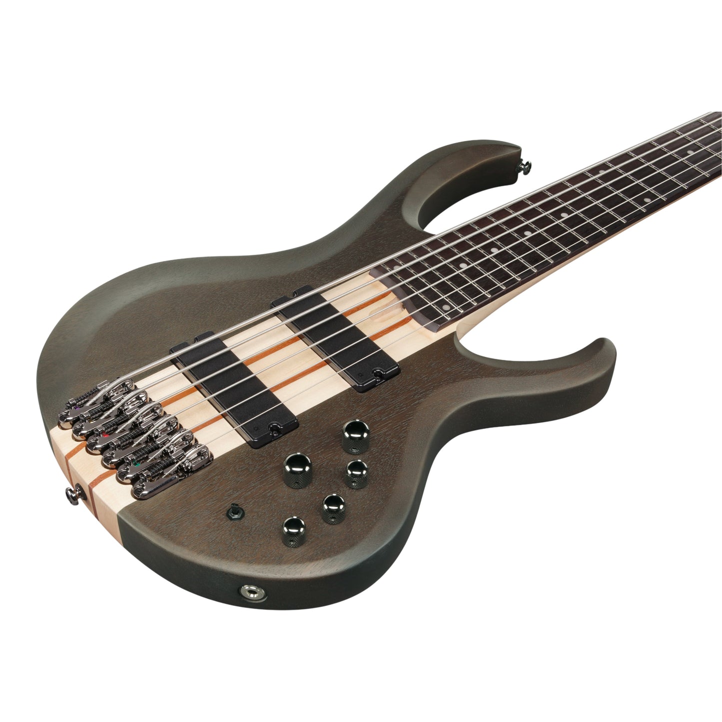 Ibanez BTB606 Standard 6-String Electric Bass, Transparent Gray Flat
