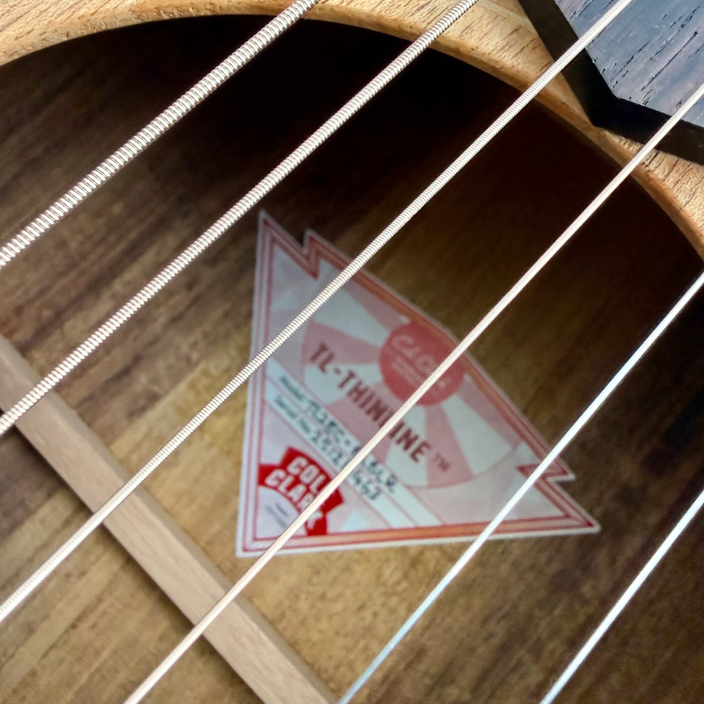 Cole Clark TL2EC-BLBLR TL Thinline Grand Auditorium Acoustic-Electric Guitar, Cutaway, All AA Australian Blackwood, Rosewood Fretboard and Bridge, SNRW11463 [NAMM Showcase]