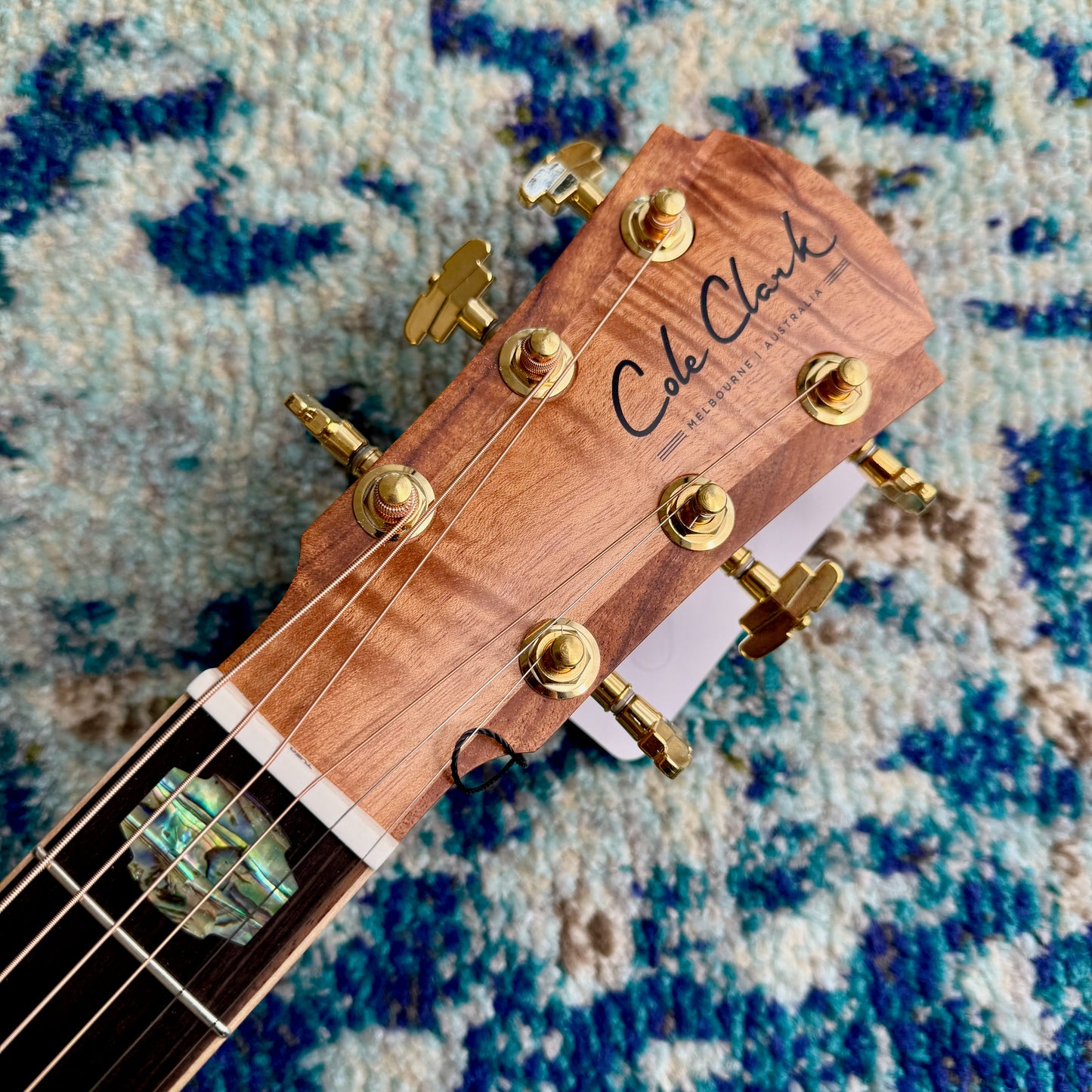 Cole Clark AN3E-ASMA Touring Series Grand Auditorium Acoustic-Electric Guitar, AAA Adirondack Spruce Top, AAA Mountain Ash Back and Sides, Gorgeous Flaming SN13821, Made in Australia [NAMM Showcase]