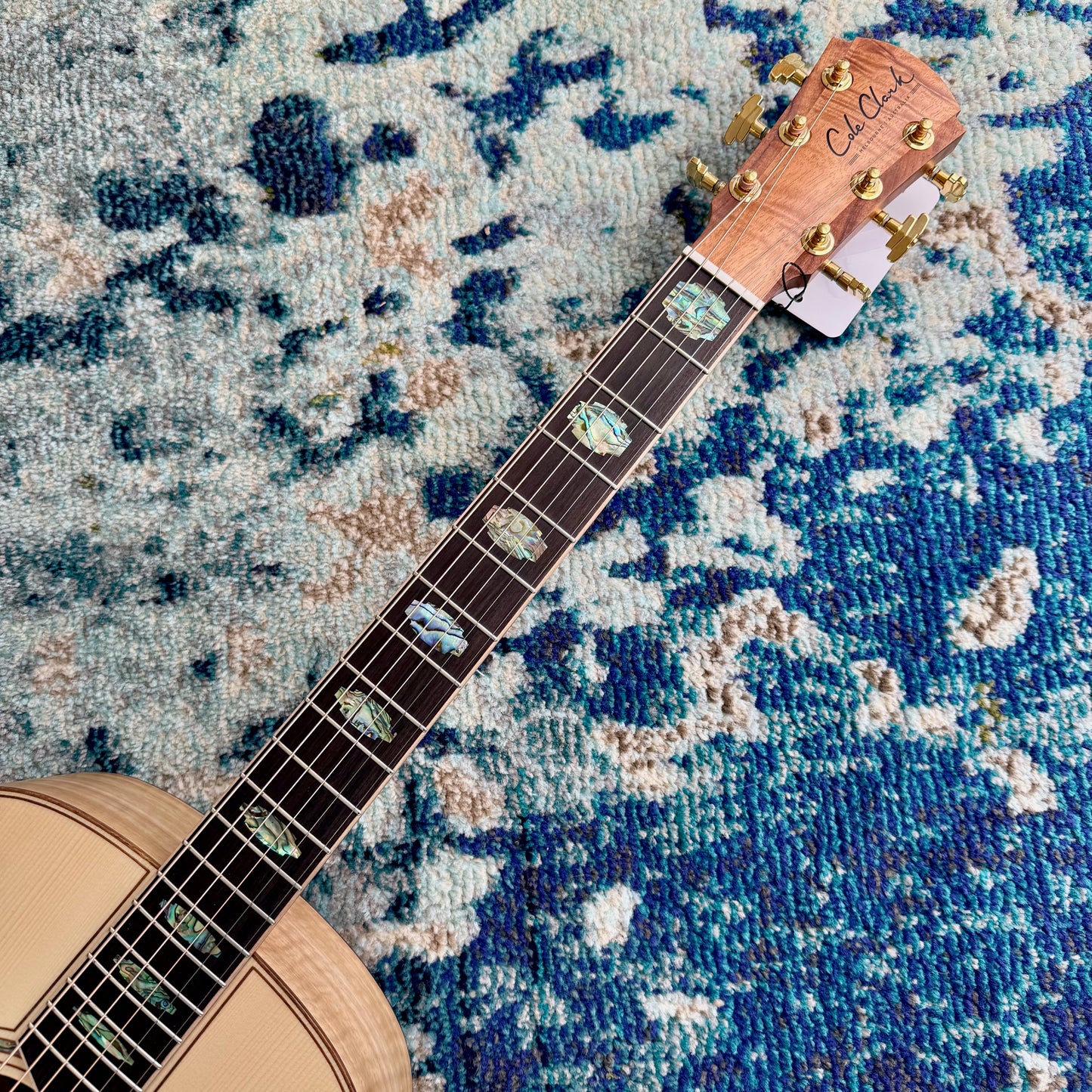 Cole Clark AN3E-ASMA Touring Series Grand Auditorium Acoustic-Electric Guitar, AAA Adirondack Spruce Top, AAA Mountain Ash Back and Sides, Gorgeous Flaming SN13821, Made in Australia [NAMM Showcase]