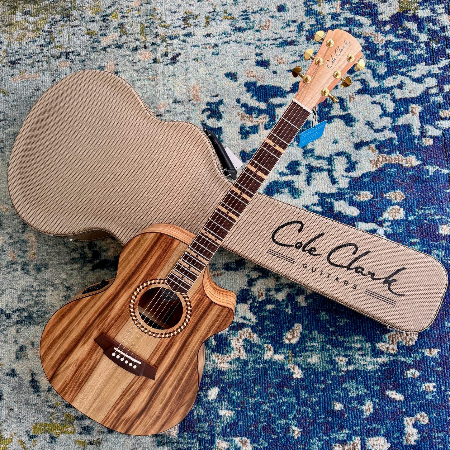 Cole Clark RDLXANEC-CLCLR Recording Deluxe Grand Auditorium Acoustic-Electric Guitar with Cutaway, AA Camphor Laurel Face, Back & Sides, Rosewood Fretboard & Bridge  SN347 [NAMM Showcase]