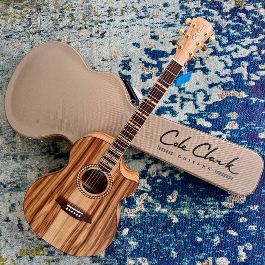 Cole Clark RDLXANEC-CLCLR Recording Deluxe Grand Auditorium Acoustic-Electric Guitar with Cutaway, AA Camphor Laurel Face, Back & Sides, Rosewood Fretboard & Bridge  SN347 [NAMM Showcase]