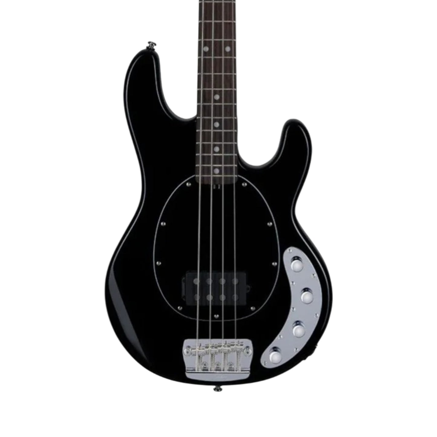 Sterling by Music Man RAY34-BK-R2 StingRay 4-String Electric Bass Guitar Roasted Maple Neck, Black