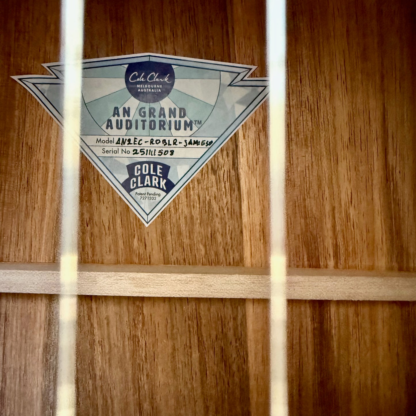 Cole Clark AN2EC-RDBLR-JAMIESON Anniversary Edition Touring Series Acoustic-Electric Guitar, AA Redwood Top, AA Australian Blackwood Body and Sides, Rosewood Fretboard and Bridge, SNRW11508 [NAMM Showcase]