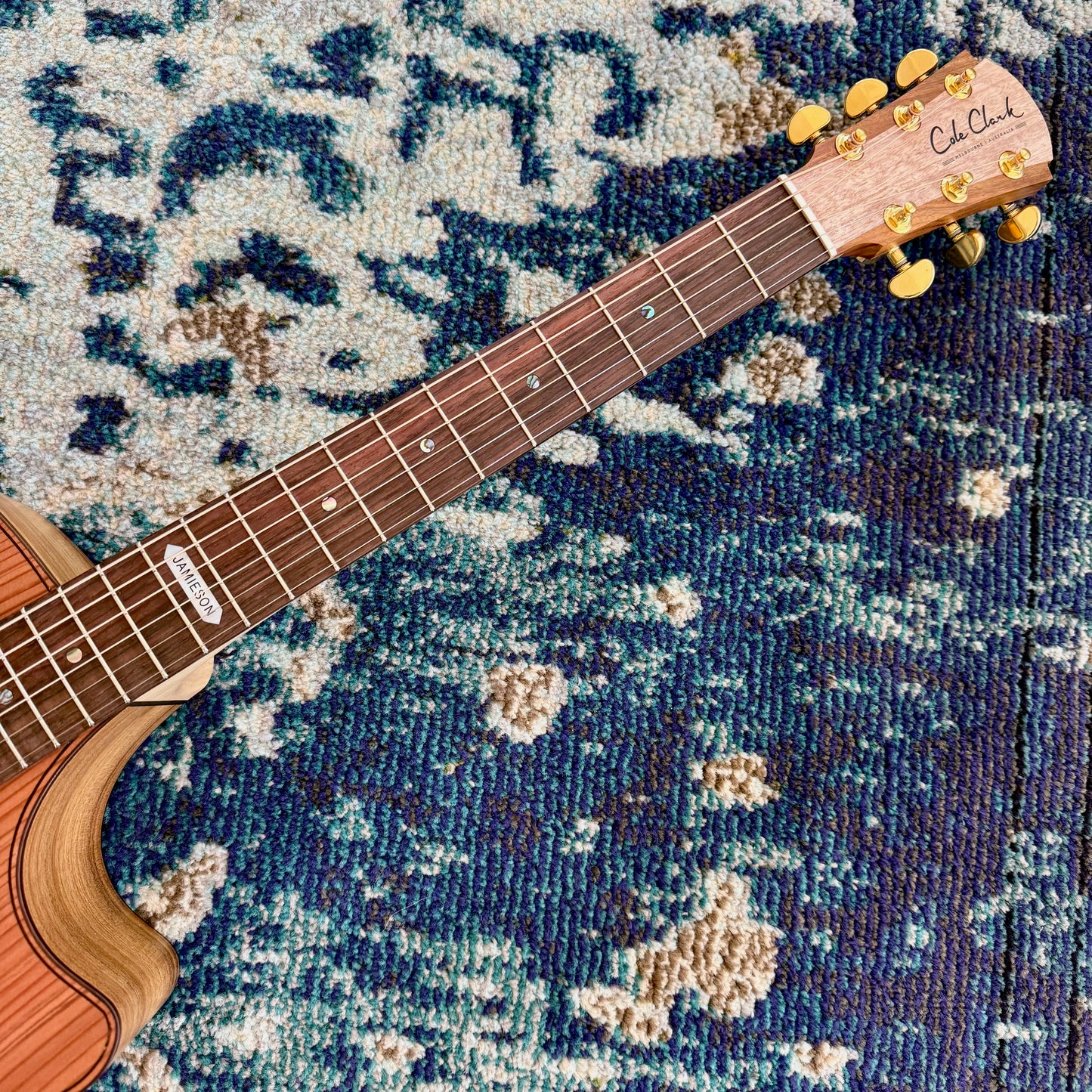 Cole Clark AN2EC-RDBLR-JAMIESON Anniversary Edition Touring Series Acoustic-Electric Guitar, AA Redwood Top, AA Australian Blackwood Body and Sides, Rosewood Fretboard and Bridge, SNRW11508 [NAMM Showcase]