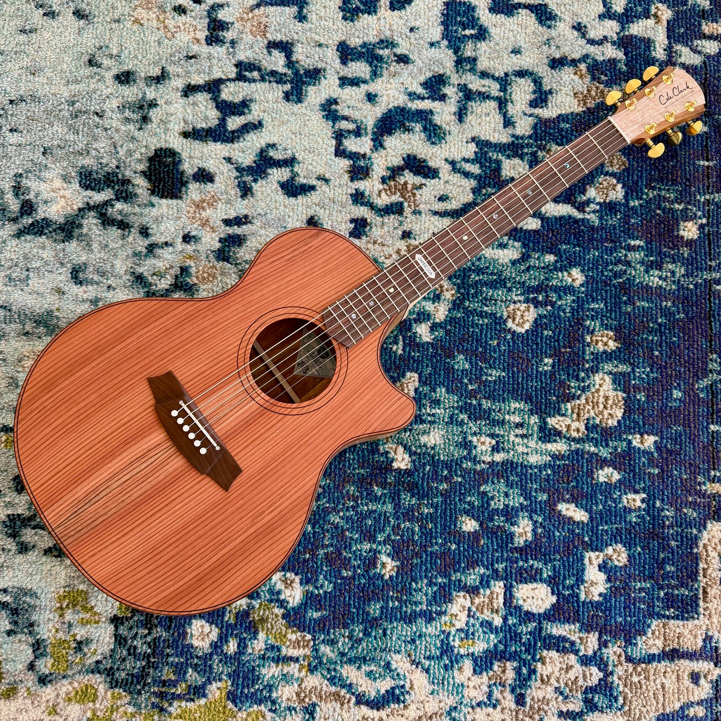 Cole Clark AN2EC-RDBLR-JAMIESON Anniversary Edition Touring Series Acoustic-Electric Guitar, AA Redwood Top, AA Australian Blackwood Body and Sides, Rosewood Fretboard and Bridge, SNRW11508 [NAMM Showcase]