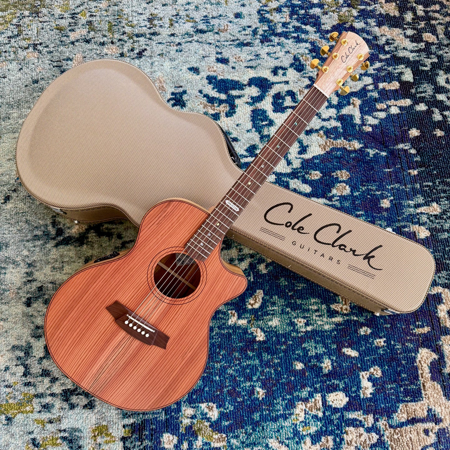 Cole Clark AN2EC-RDBLR-JAMIESON Anniversary Edition Touring Series Acoustic-Electric Guitar, AA Redwood Top, AA Australian Blackwood Body and Sides, Rosewood Fretboard and Bridge, SNRW11508 [NAMM Showcase]