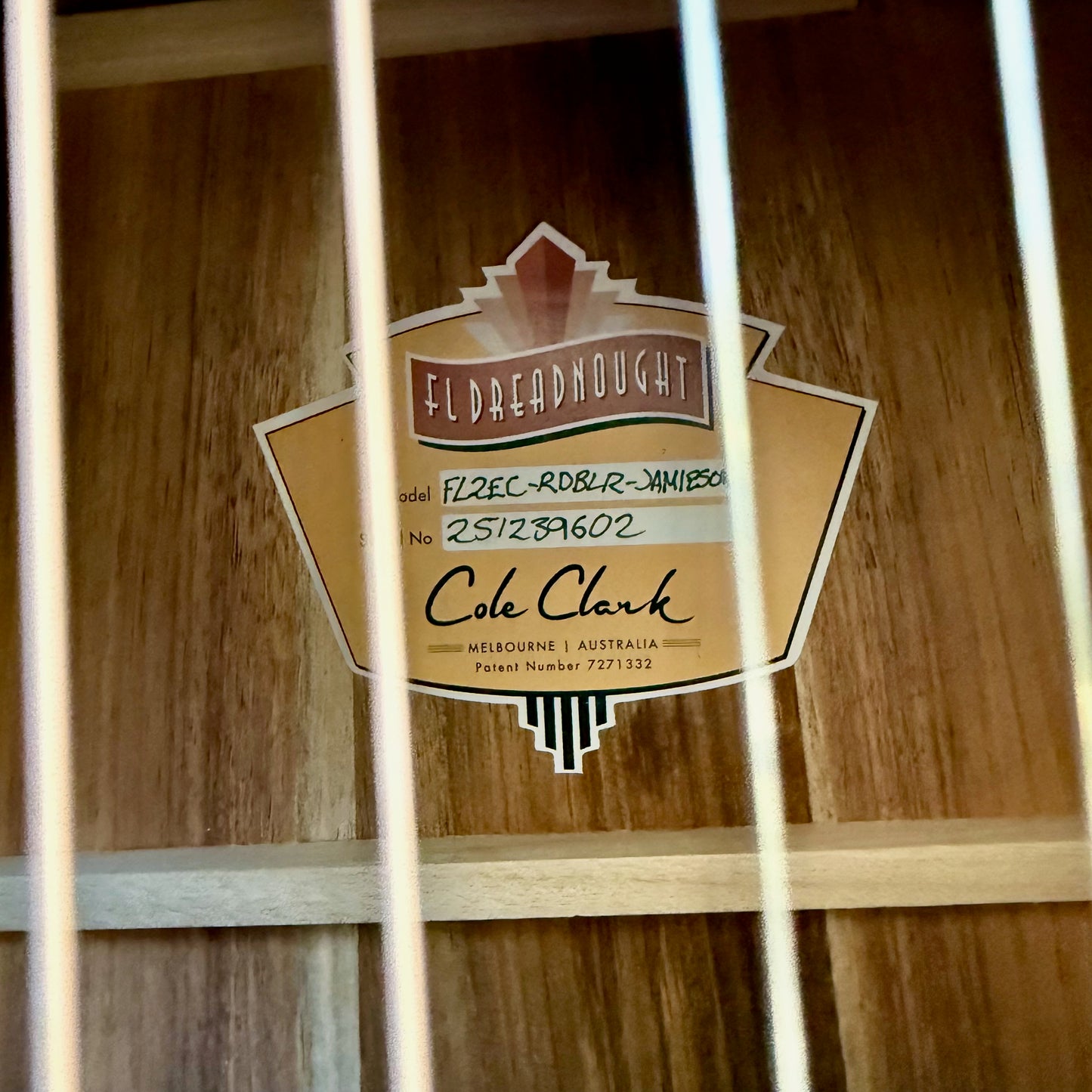 Cole Clark FL2EC-RDBLR-JAMIESON Anniversary Edition Touring Series Dreadnought Acoustic-Electric Guitar, AA Redwood Top, AA Australian Blackwood Body and Sides, Rosewood Fretboard and Bridge, SN39602 [NAMM Showcase]