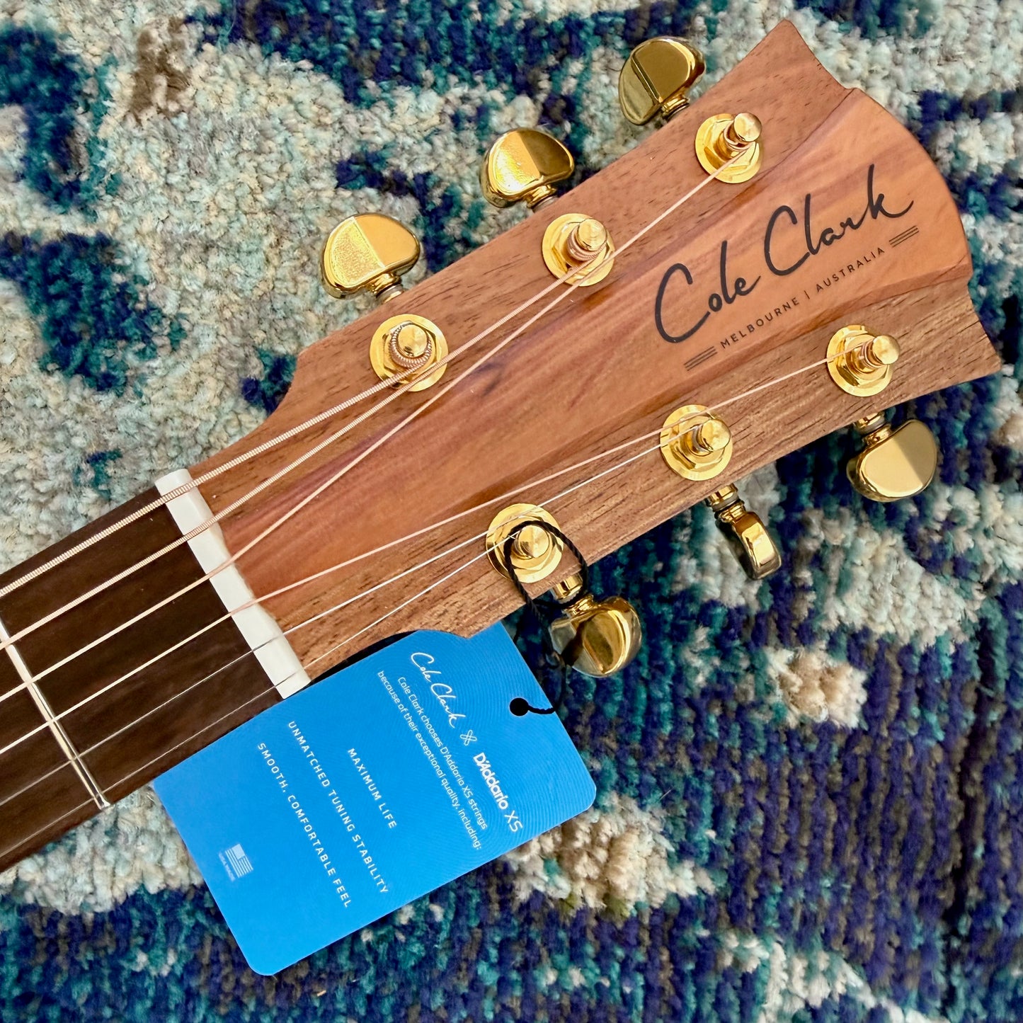 Cole Clark FL2EC-RDBLR-JAMIESON Anniversary Edition Touring Series Dreadnought Acoustic-Electric Guitar, AA Redwood Top, AA Australian Blackwood Body and Sides, Rosewood Fretboard and Bridge, SN39602 [NAMM Showcase]