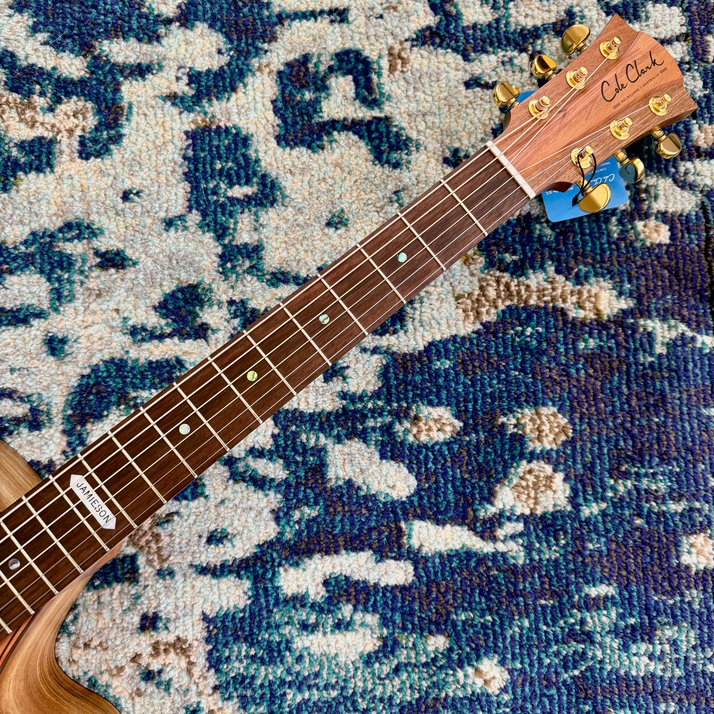 Cole Clark FL2EC-RDBLR-JAMIESON Anniversary Edition Touring Series Dreadnought Acoustic-Electric Guitar, AA Redwood Top, AA Australian Blackwood Body and Sides, Rosewood Fretboard and Bridge, SN39602 [NAMM Showcase]